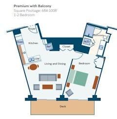 Premium with Balcony floorplan image