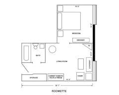 Roomette floorplan image