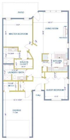 2BR 2Bath with Duplex floorplan image