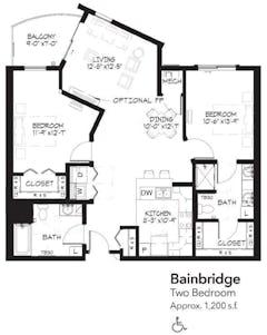 The Bainbridge at New Gardens floorplan image