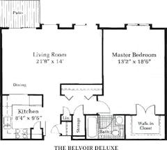 The Belvoir Deluxe floorplan image