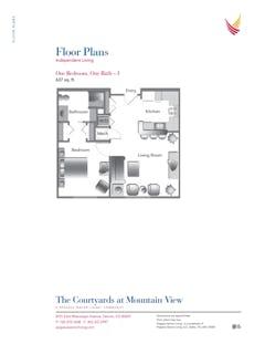 The 1BR 1BA - I floorplan image