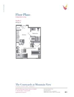 The Studio C floorplan image
