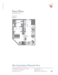 The Studio D floorplan image