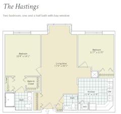 The Hastings floorplan image
