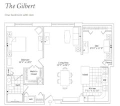 The Gilbert floorplan image