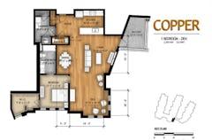 The Copper floorplan image