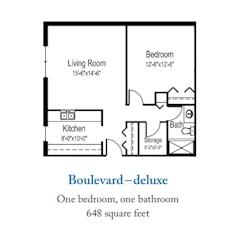 The Boulevard Deluxe floorplan image