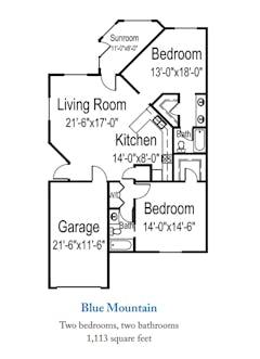 The Blue Mountain  floorplan image