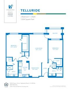 The Telluride floorplan image