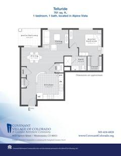 The Telluride at The Village Center floorplan image