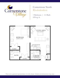 The Rhododendron floorplan image