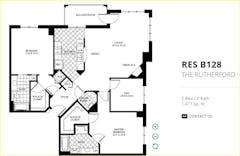The Rutherford  Res B128 floorplan image