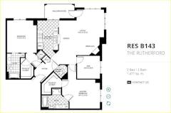 The Rutherford  Res B143 floorplan image