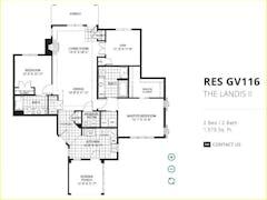 The Landis II  Res GV116 floorplan image