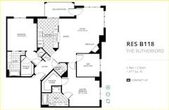 The Rutherford  Res B118 floorplan image