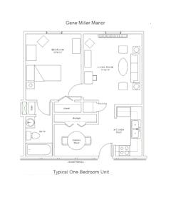 The Gene Miller Manor floorplan image
