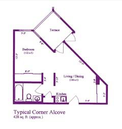 The Alcove (Corner) floorplan image