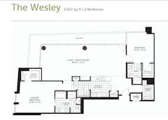 The Wesley  floorplan image