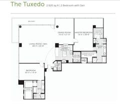 The Tuxedo  floorplan image