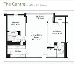 The Cantrell floorplan image