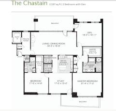 The Chastain  floorplan image