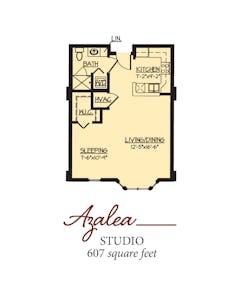The Azalea floorplan image