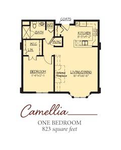 The Camellia floorplan image