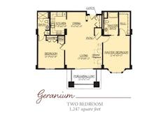 The Geranium floorplan image
