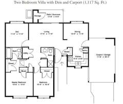 The Villa (with Den & Carport)  floorplan image