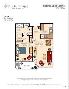 The Lawton floorplan image
