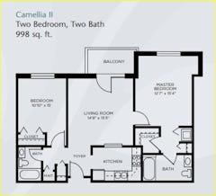 The Camellia II floorplan image