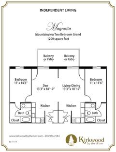 The Magnolia with Den floorplan image
