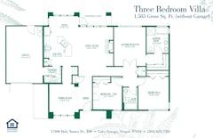The Three Bedroom Villa floorplan image