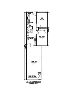 The One Bedroom with Den at Ashwood Court II floorplan image