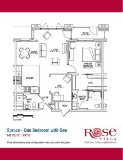 The Spruce at Main Street Apartment floorplan image