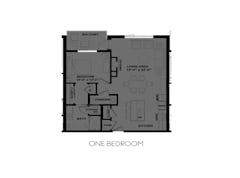One Bedroom at North Pointe Homes floorplan image