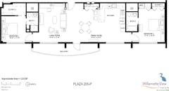 Two Bedroom at The Plaza floorplan image
