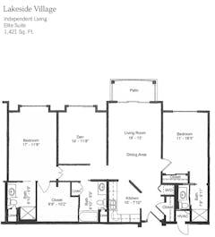 The Elite Suite floorplan image