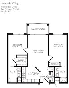 Two Bedroom Special floorplan image