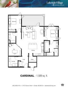The Cardinal at Lakeside Lofts floorplan image