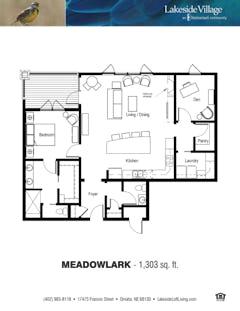 The Meadowlark at Lakeside Lofts floorplan image