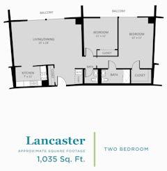 The Lancaster floorplan image