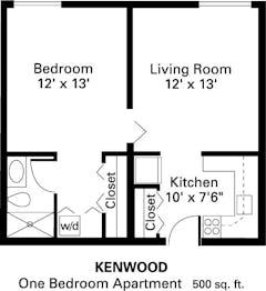The Kenwood floorplan image