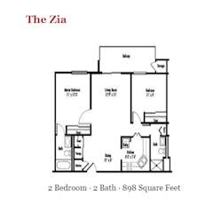 The Zia floorplan image