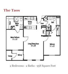 The Taos floorplan image