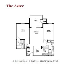 The Aztec floorplan image