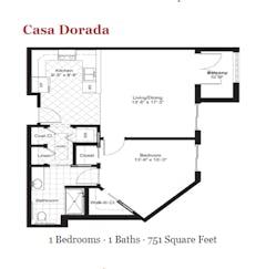 The Casa Dorada floorplan image