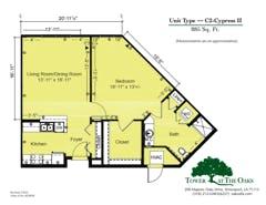 The Cypress II floorplan image