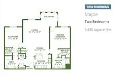 The Maple floorplan image